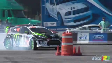 Ken Block does what he does best at Sema 2010! 