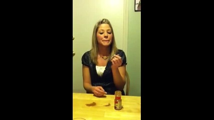 Mighty Megan tries the cinnamon challenge!