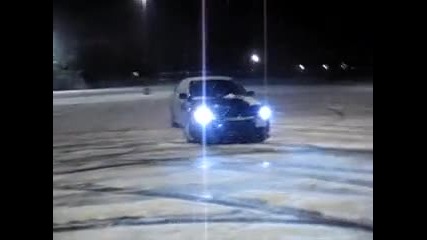 Ево 9 дрифт на сняг