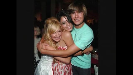 Може да правят тройка Ashley Tisdale and Vanessa Hudgens and zac 