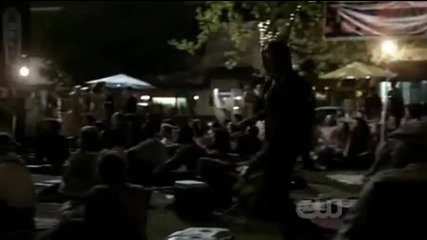 Elena hugs Damon after he hallucinates and bites her