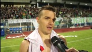 Футболистите на Лудогорец след финала за Купата на България