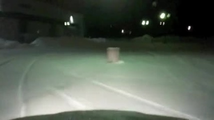 Bmw E36 M3 snow drifting 