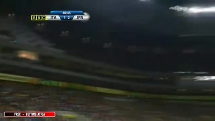 Confederations Cup Italy vs Japan 1-2 De Rossi 41'