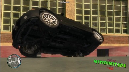 Grand Theft Auto Iv - Стънт с кола на строителен обект 