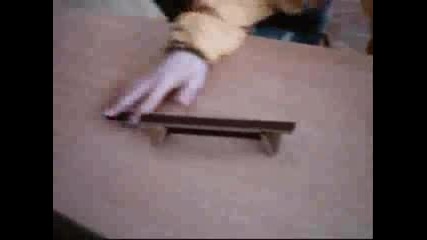 Fingerboard Trick: 50 - 50 Heelflip Out