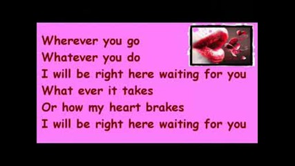Richard Marx - Right Here Waiting For You Lyrics