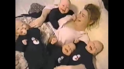 4 laughing babies