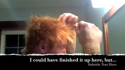 Hairstyle Tutorial, men's redhead hairstyle, european hair