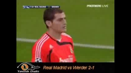 Real Madrid Vs Werder Bremen 2 - 1