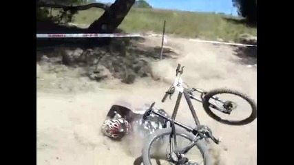 Downhill Mountain Bike Crash 
