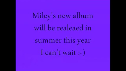 Miley Cyrus - New Album Robot Info Official Track Listing