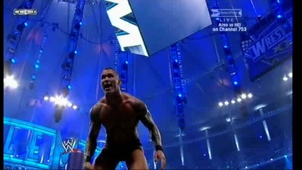 Randy Orton забожда Super R K O на C M Punk 