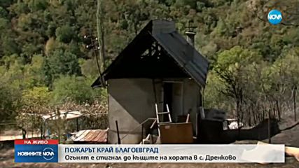 Пожарът в Благоевградско опустоши 400 дка гора, има засегнати къщи