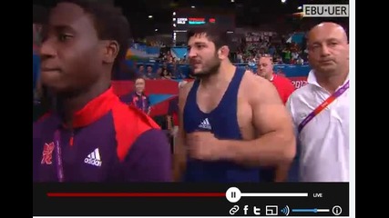 2012 Olympic Games- Freestyle Wrestling, Final 120 kg. A. Taimazov (uzb) vs D. Madzamanshvili (geo)