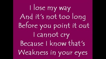 Kelly Clarkson - Because of You (текст)