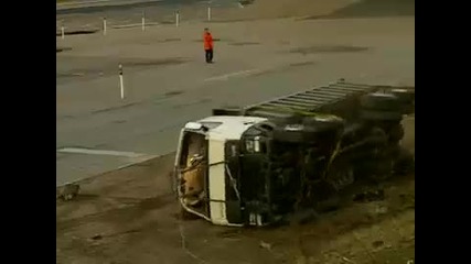 Volvo truck rollover test 1 