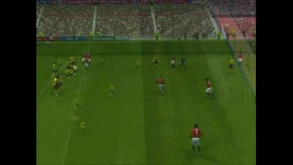 Pes 2009 : Красив гол на Кристияно Роналдо