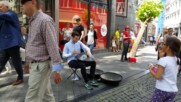 Hang drums - street musician in Maastriht