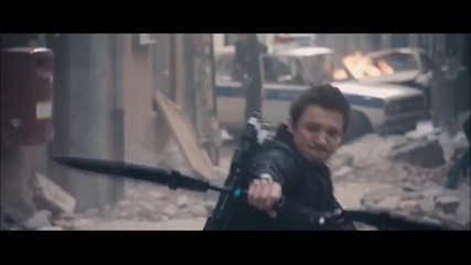 Отмъстителите: Ерата на Ултрон / Сцени с Ястребовото Око в действие