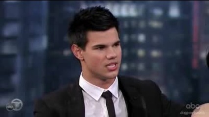 [hq] Taylor Lautner Talks Exercise on Jimmy Kimmel