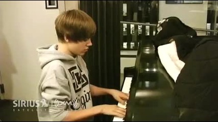 Justin Bieber Piano Solo at Sirius Xm (dedicated to His Grandmother) 