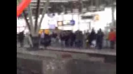 Dutch Ultras In Trian Station