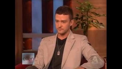Justin Timberlake on Ellen - Part 1.flv(mnogo zabavno)