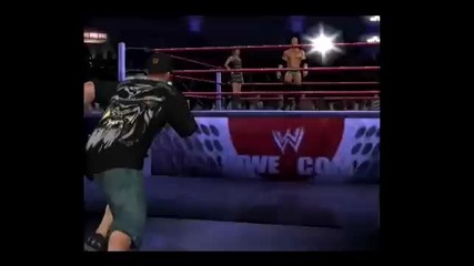 Smackdown vs Raw 2009 - John Cena Road To Wrestlemania part 01 (ps2) 