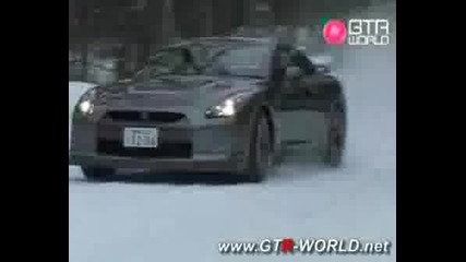 Nissan Gtr Drift На Сняг