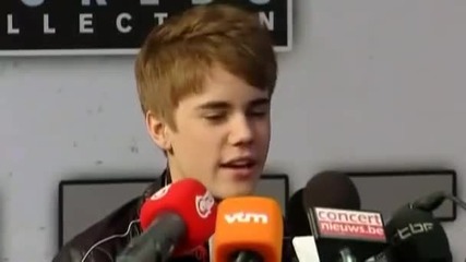 Интервю на Justin Bieber в Белгия! 30.03.2011