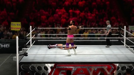 Damien Sandow hits his finisher in Wwe Official
