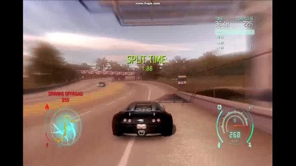 Need for Speed Undercover Bugatti Veyron Sprint race gameplay