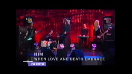 Him - When Love And Death Embrace (превод)