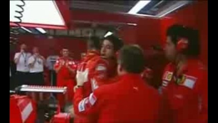 Michael Schumacher последна преградка с отбора на Ферари