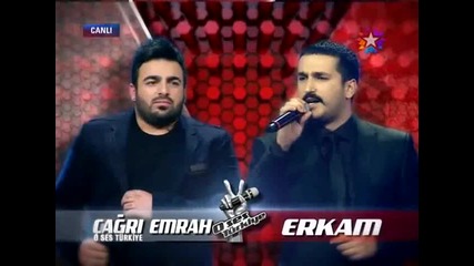Erkam Aydar ve Cagri Emrah Yildirim - Muhtis Duelo '' O Ses Turkiye '' (04.02.2013)
