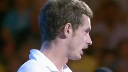 Емоционална реч на Анди Мъри след финала на Ао 2010 
