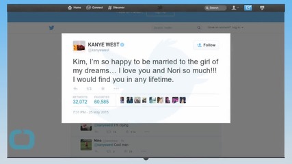 Kanye West's Anniversary Tweet to Kim Kardashian Is 1 Day Late...
