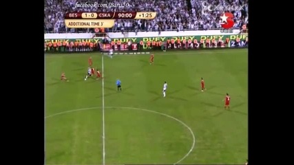 Besiktas 1 - 0 Cska Sofia феновете полудяха след гол на Ernst 