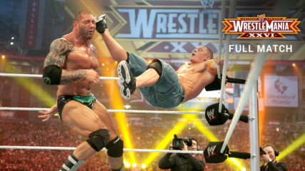 Batista vs. John Cena - WWE Title Match: WrestleMania XXVI (Full Match - WWE Network Exclusive)