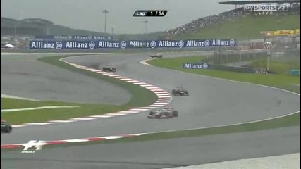 Sky Sport F1 2012 - Гран При на Малайзия ( цялото Състезание Част 1/8 )