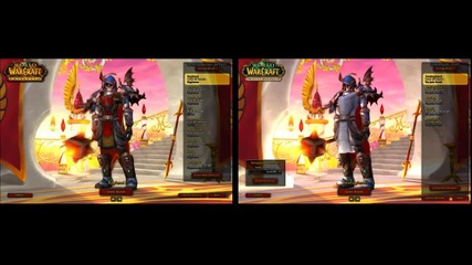 Mists of Pandaria Vs Cataclysm character creation - a graphics comparison