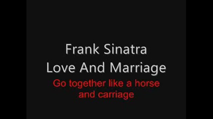 Frank Sinatra - Love and Marriage 