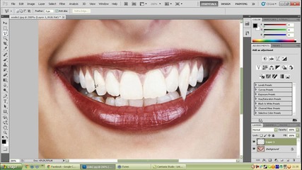 Вампирски зъби с Photoshop