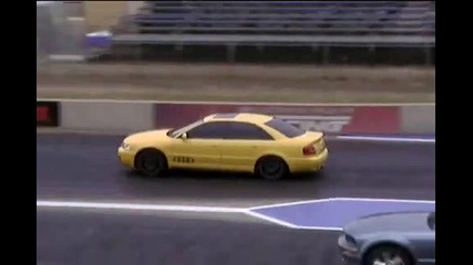 Audi S4 Quattro лошо наказва Ford Mustang 