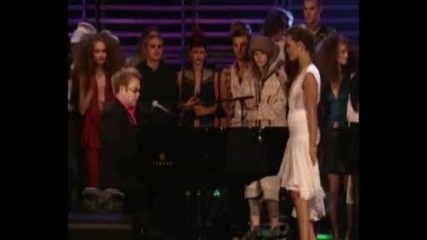 Elton John & Rihanna - The Bitch Is Back (fashion rocks)