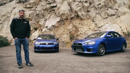 Volkswagen Golf R vs Mitsubishi Lancer Evolution