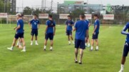 Левски с последна тренировка преди заминаването за Франкфурт