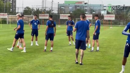Левски с последна тренировка преди заминаването за Франкфурт