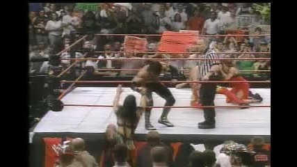 Wwf Eddie Guerrero And Chyna vs Essa Rios And Lita European Championship Title Match 2000 